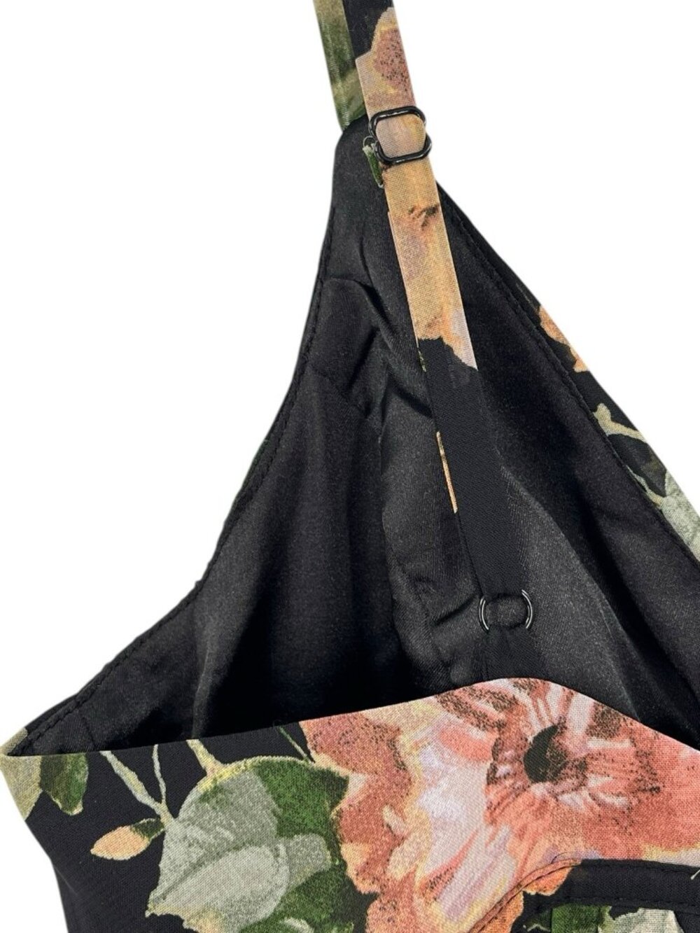 LULUS Women's Black Floral Gorgeous Moments Maxi Dress NWT Medium - Picture 5 of 9